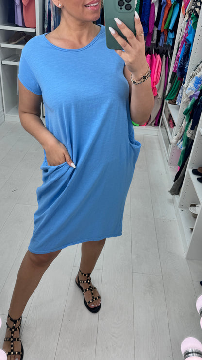 Bambina Plain Pocket Midi Dress