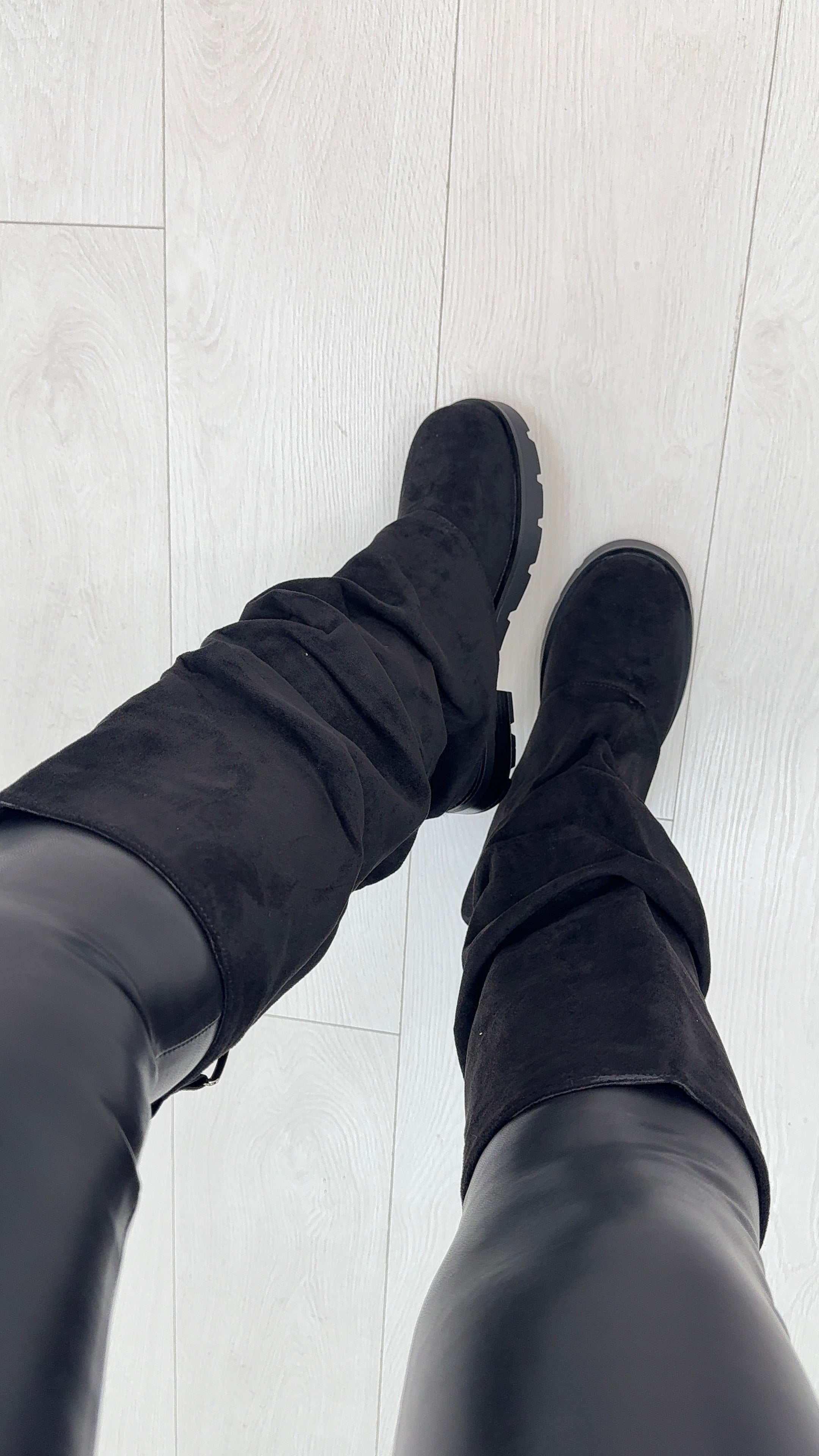 Ricardo Faux Suede Fold Over Boots