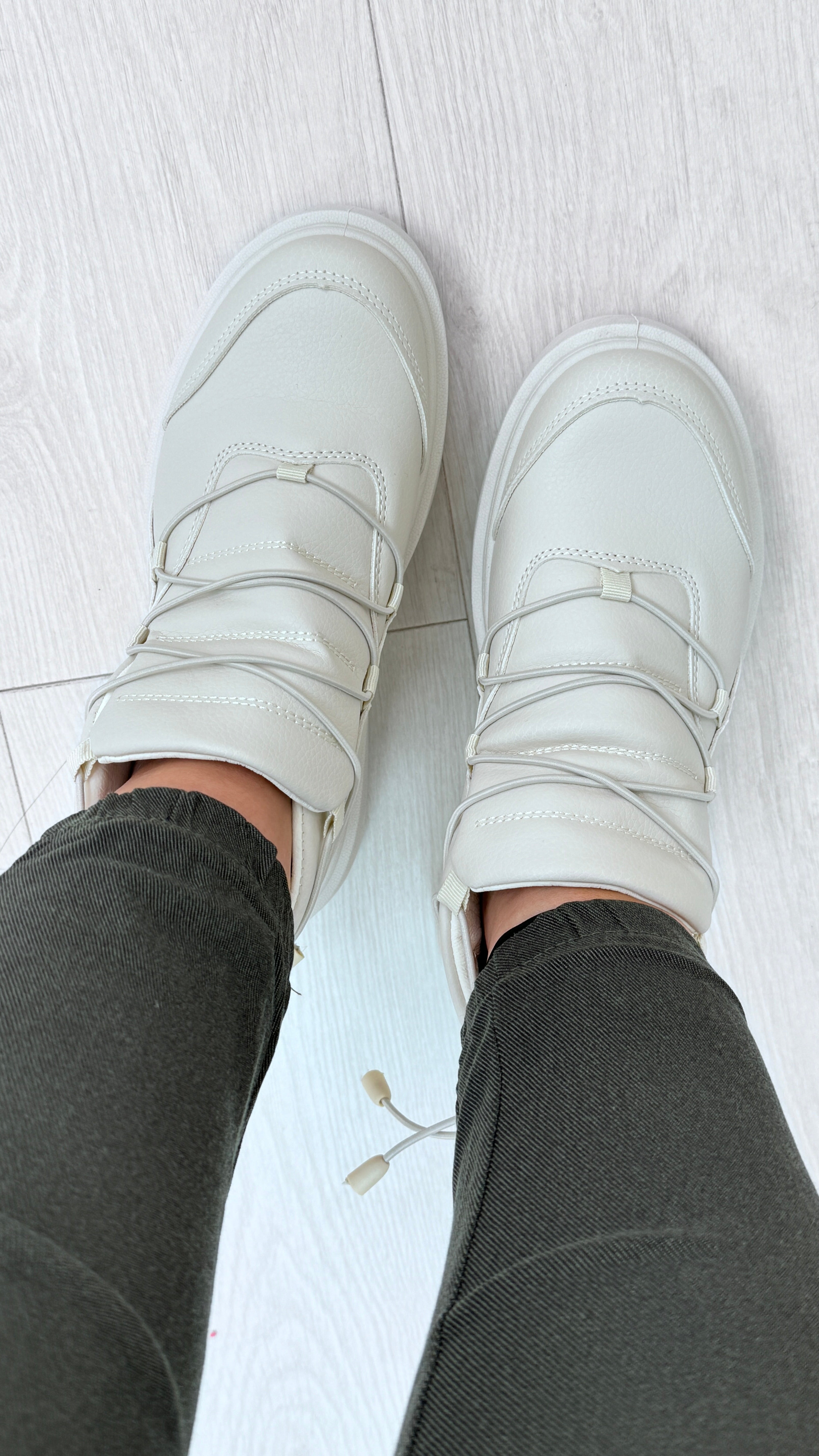 Jeemma Platform Criss Cross Trainers