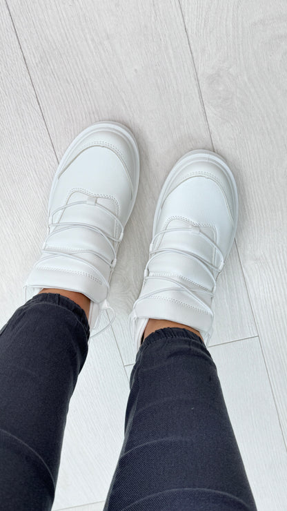 Jeemma Platform Criss Cross Trainers