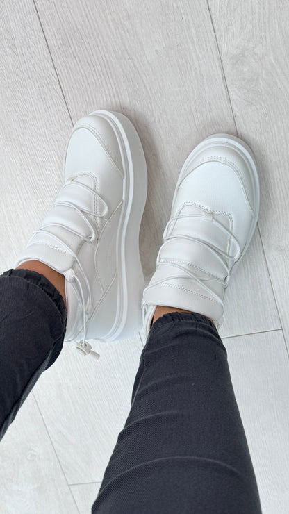 Jeemma Platform Criss Cross Trainers