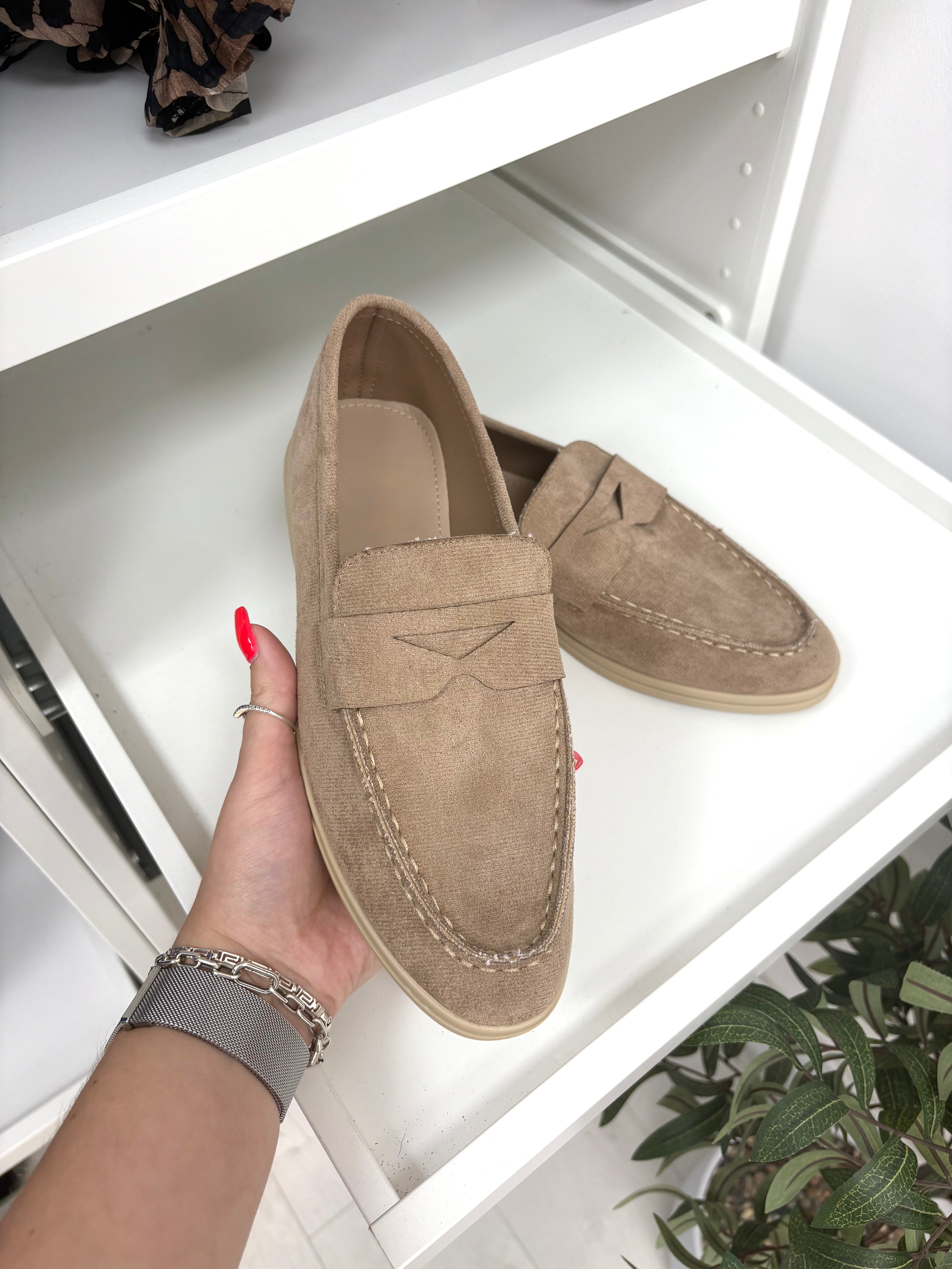 Jules Faux Suede Loafers