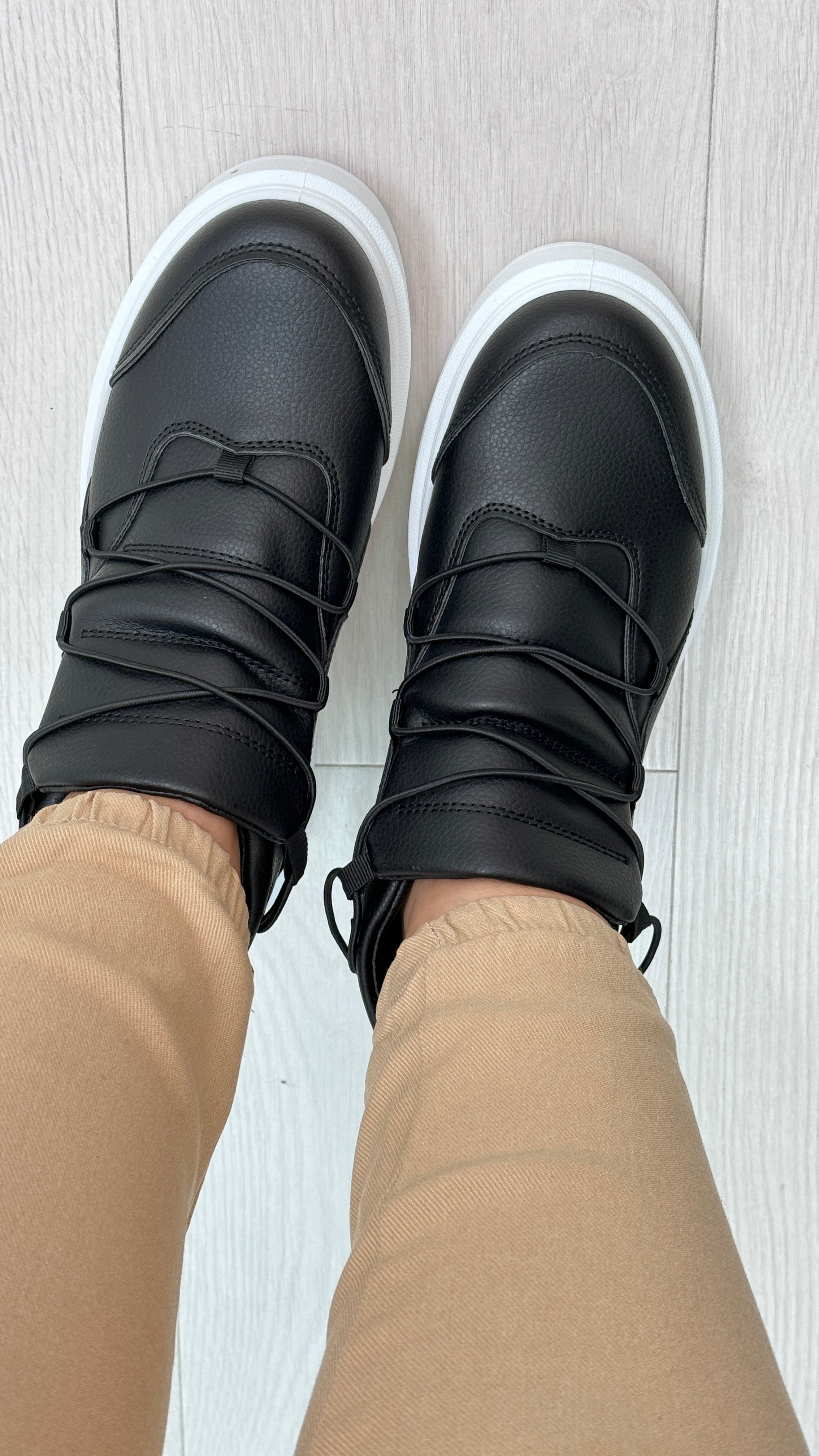 Jeemma Platform Criss Cross Trainers