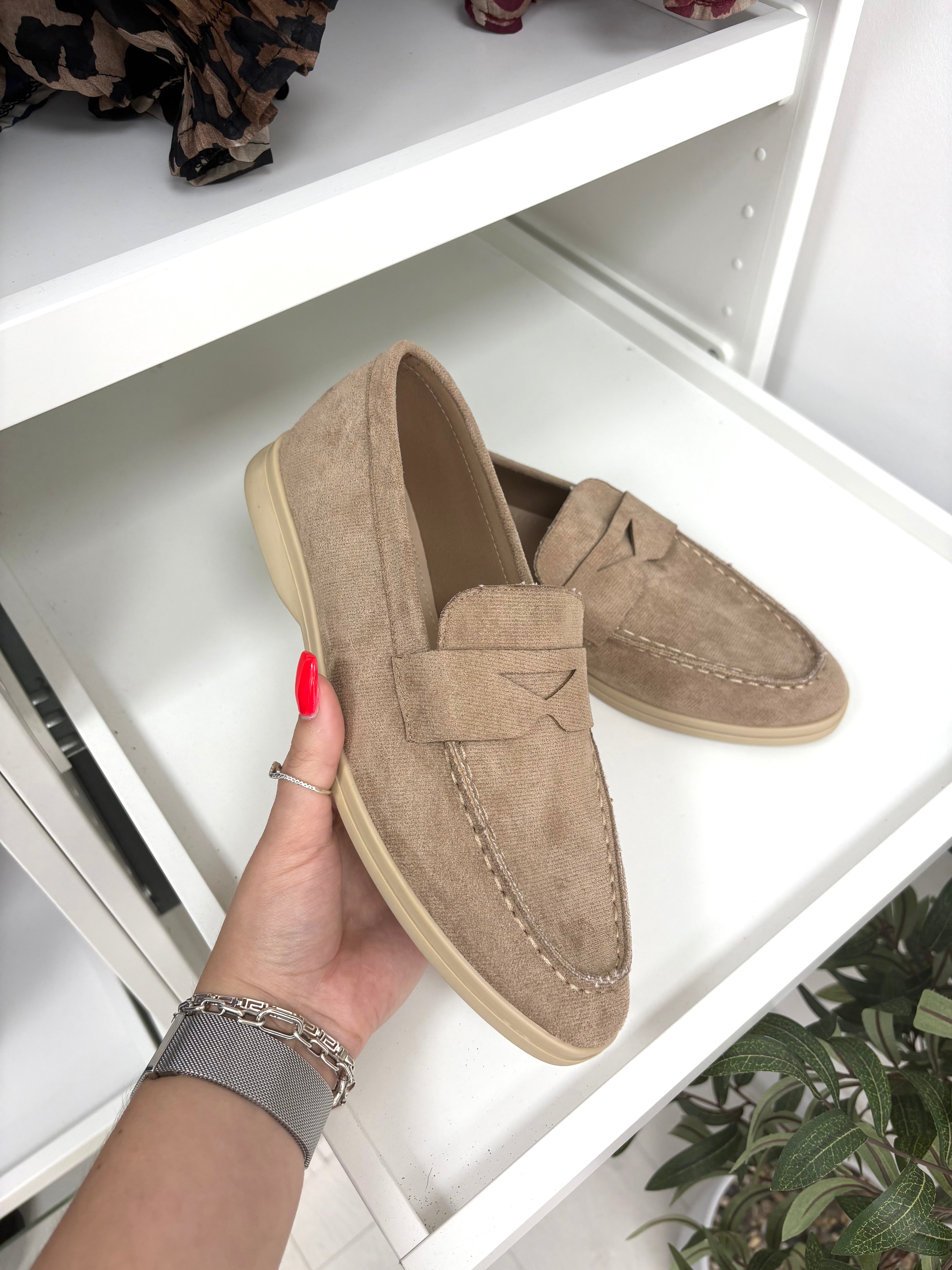 Jules Faux Suede Loafers