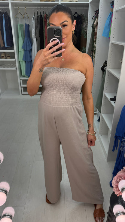 Alissandra Stapless Sheered Jumpsuit