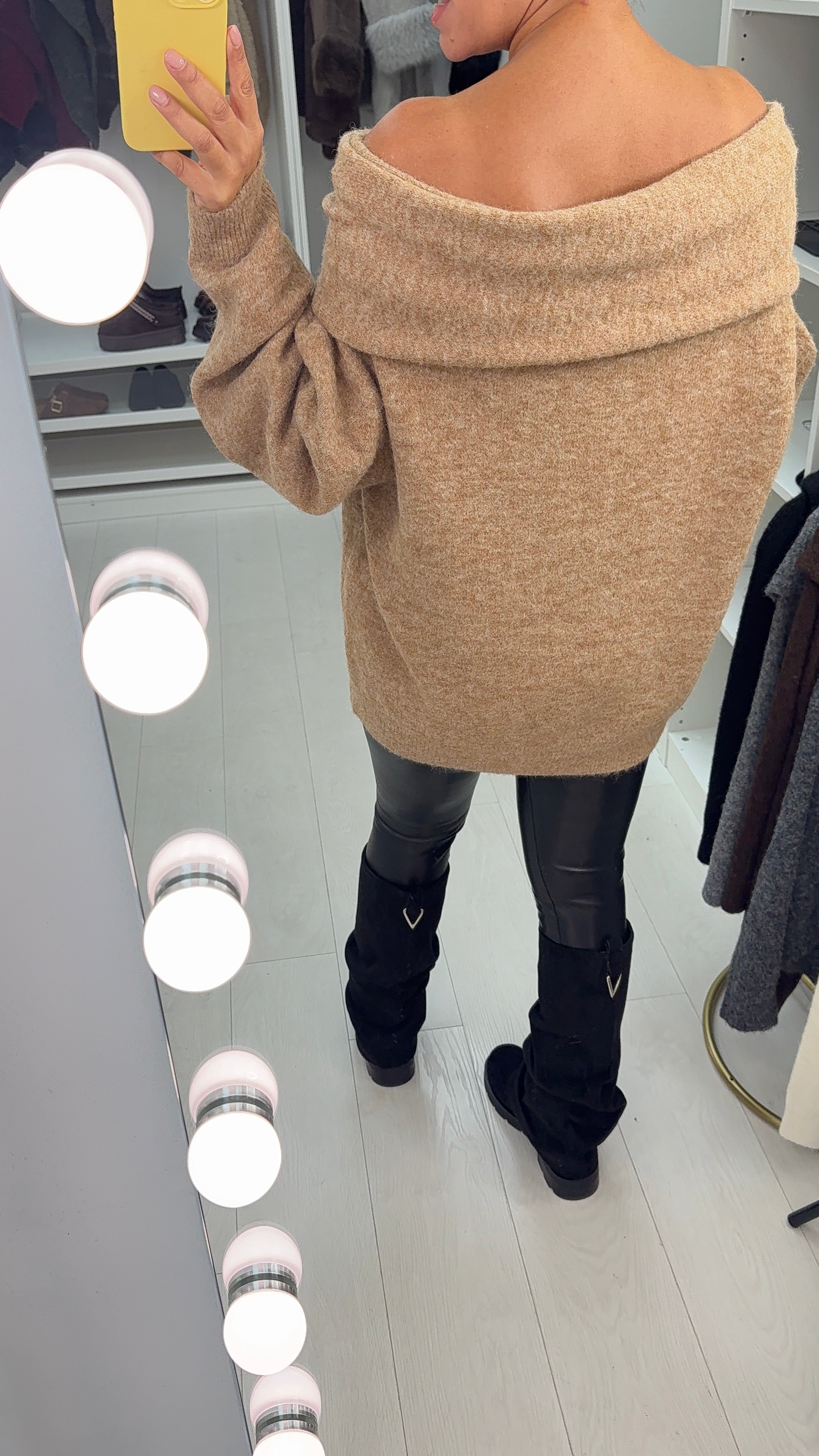 Nenita Super Soft Bardot Knit Jumper