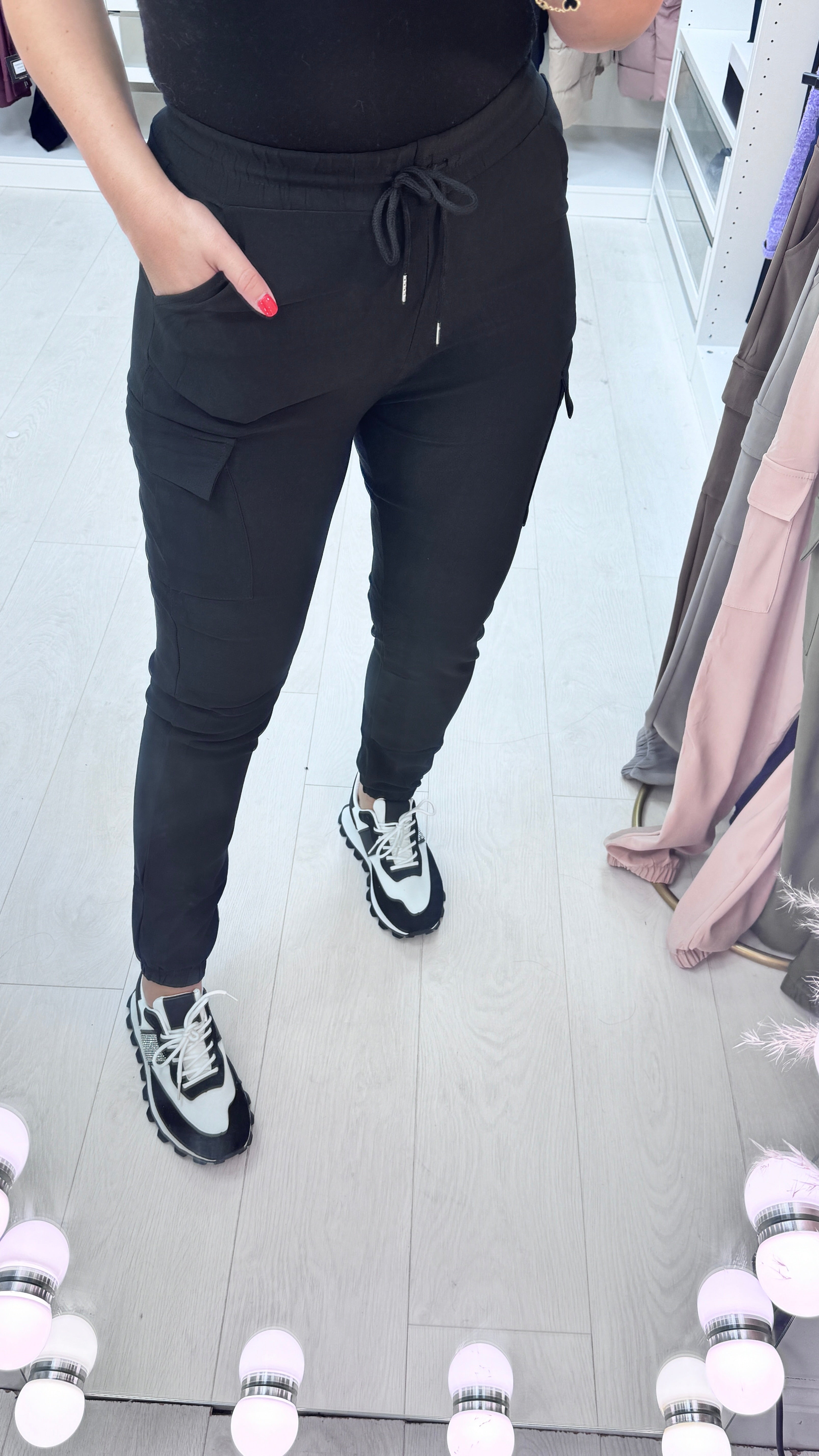 Maida Jersey Stretch Cargo Trousers