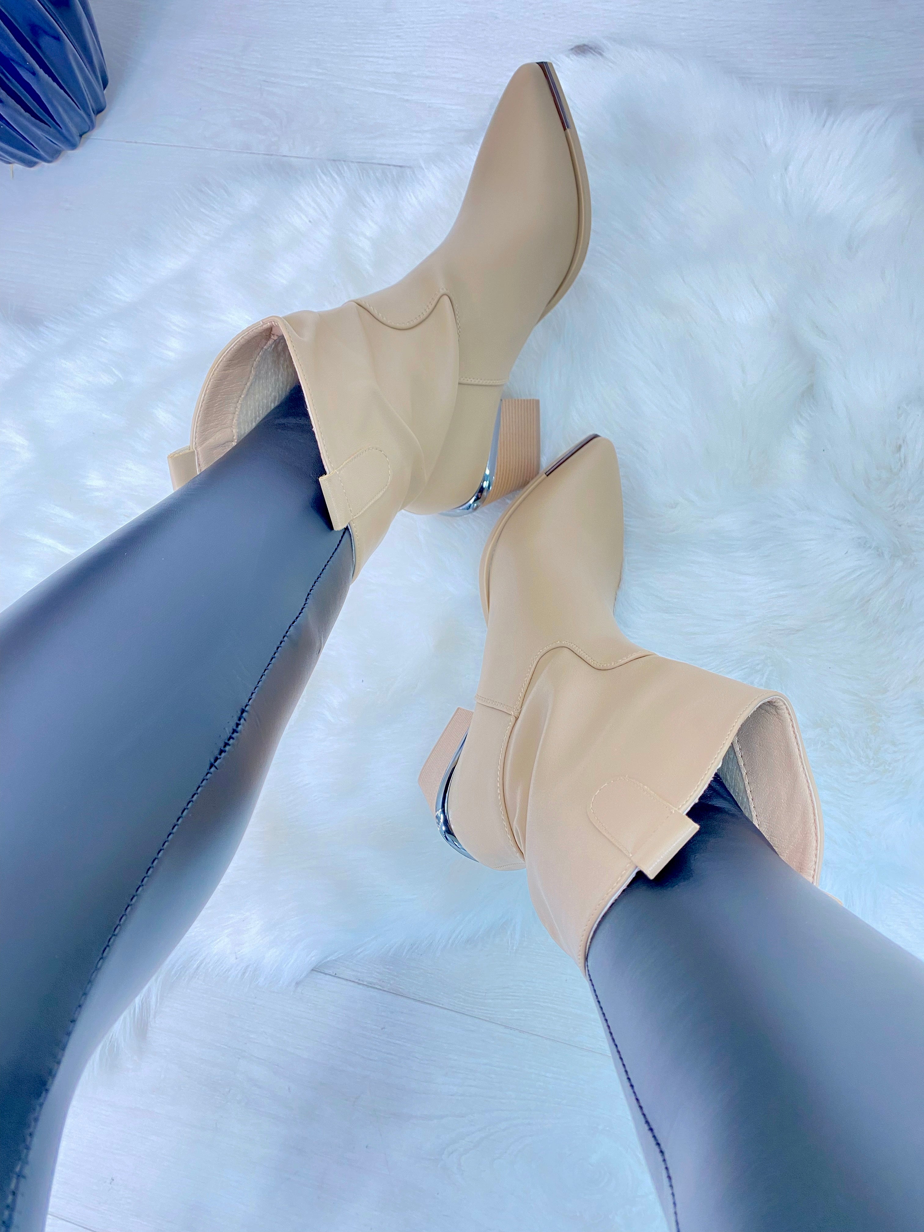 Lovie Faux Leather Western Boots