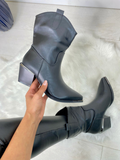 Lovie Faux Leather Western Boots