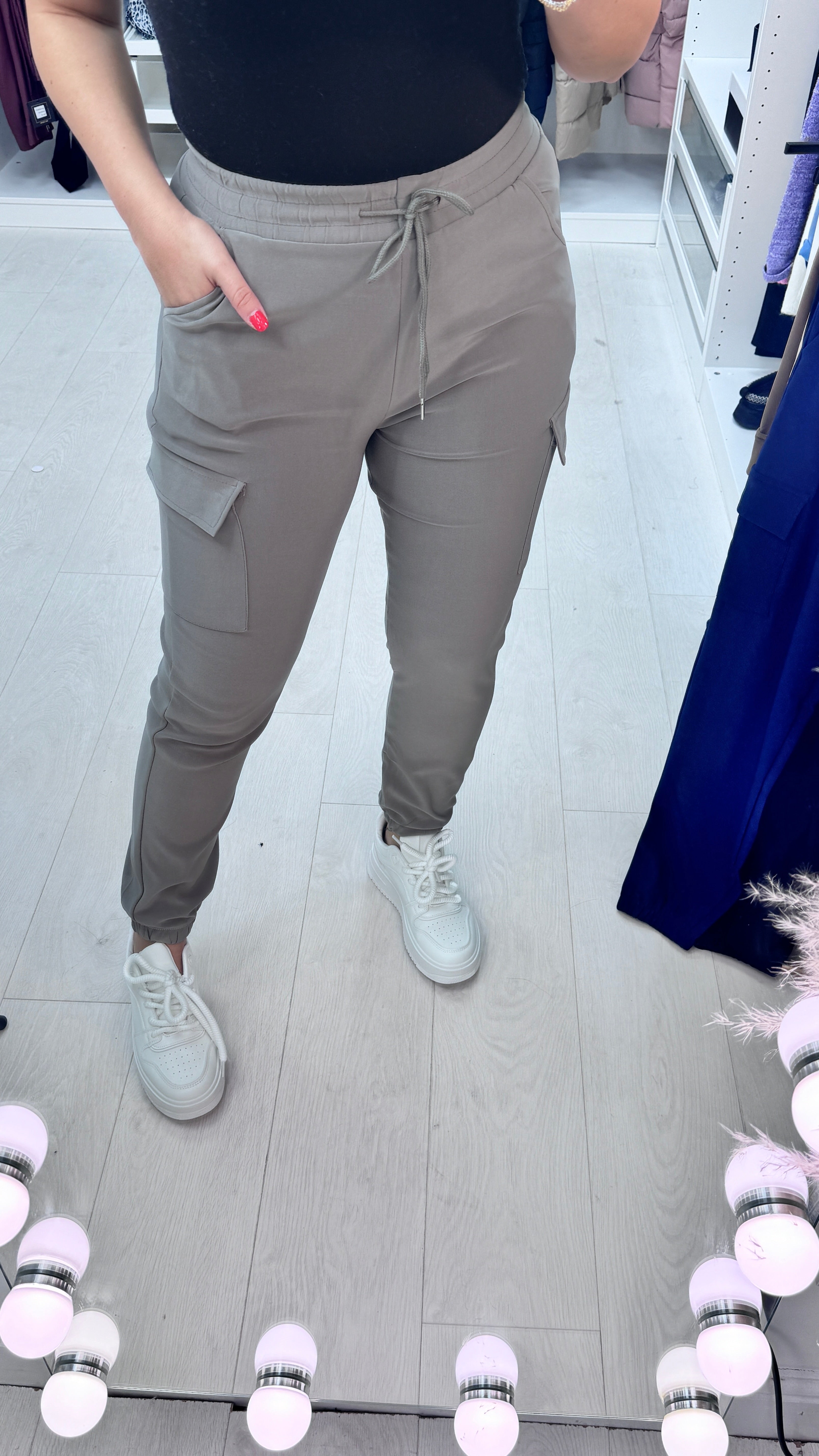 Maida Jersey Stretch Cargo Trousers