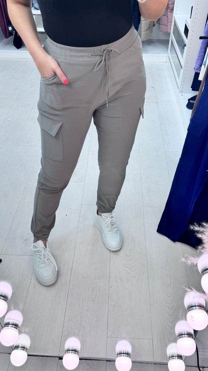 Maida Jersey Stretch Cargo Trousers