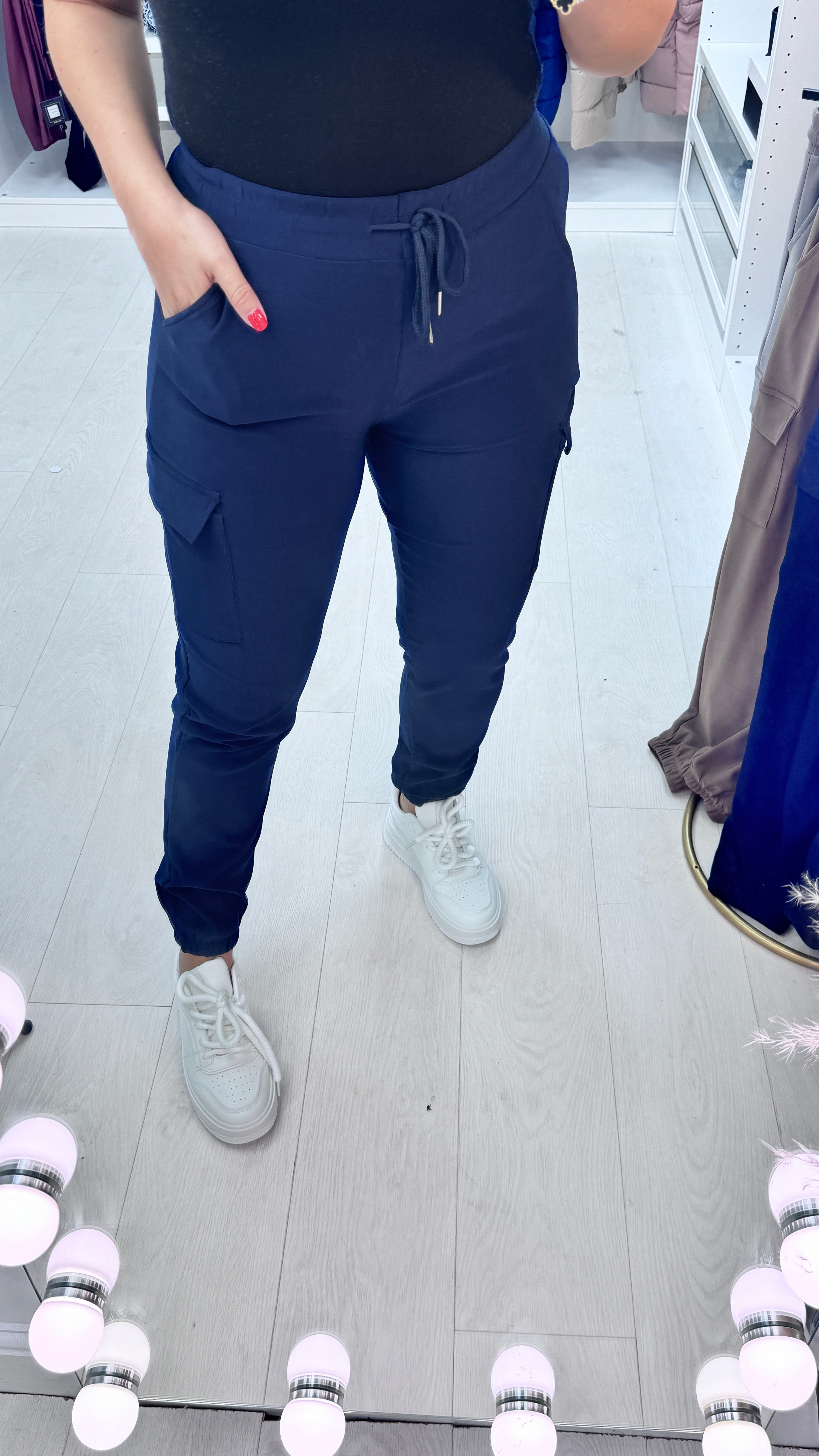 Maida Jersey Stretch Cargo Trousers