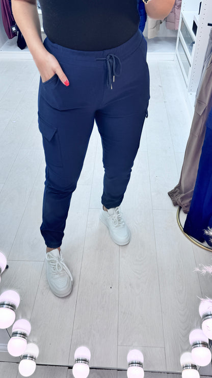 Maida Jersey Stretch Cargo Trousers