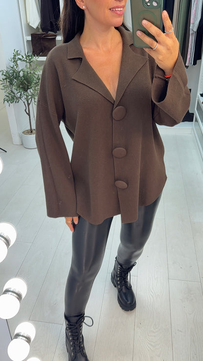 Topaz Soft Knit Button Front Cardigan