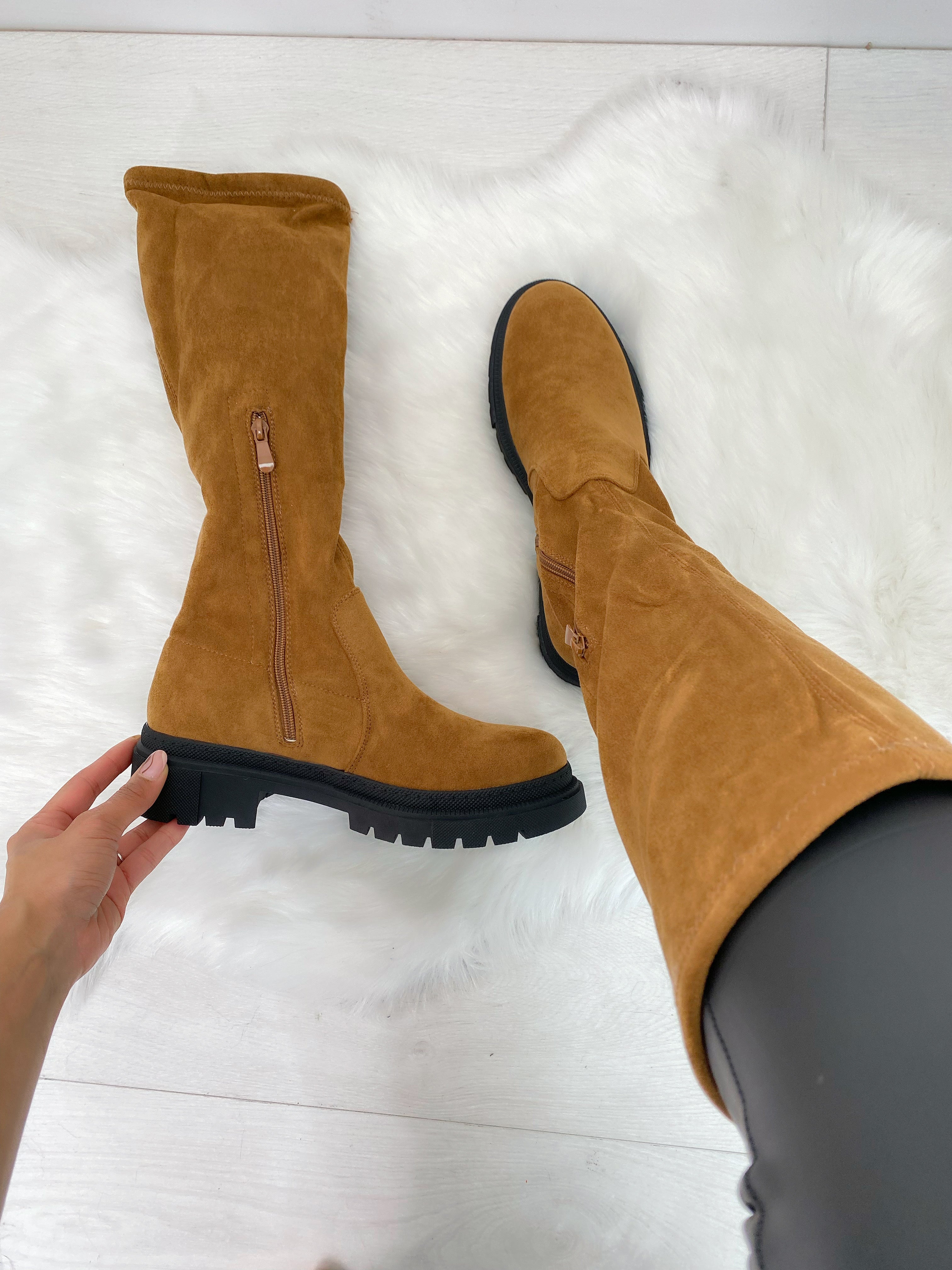 Zora Faux Suede Boots