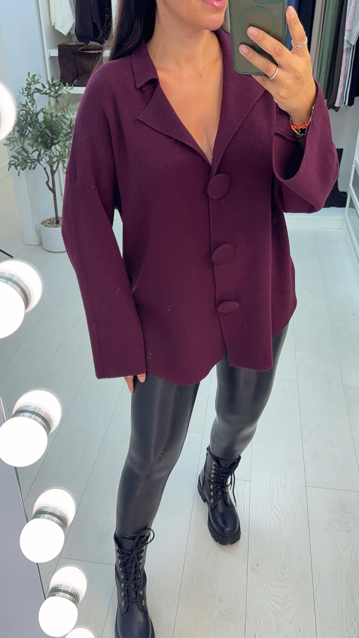 Topaz Soft Knit Button Front Cardigan