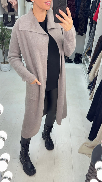 Jemina Plain Super Soft Waterfall Longline Cardigan