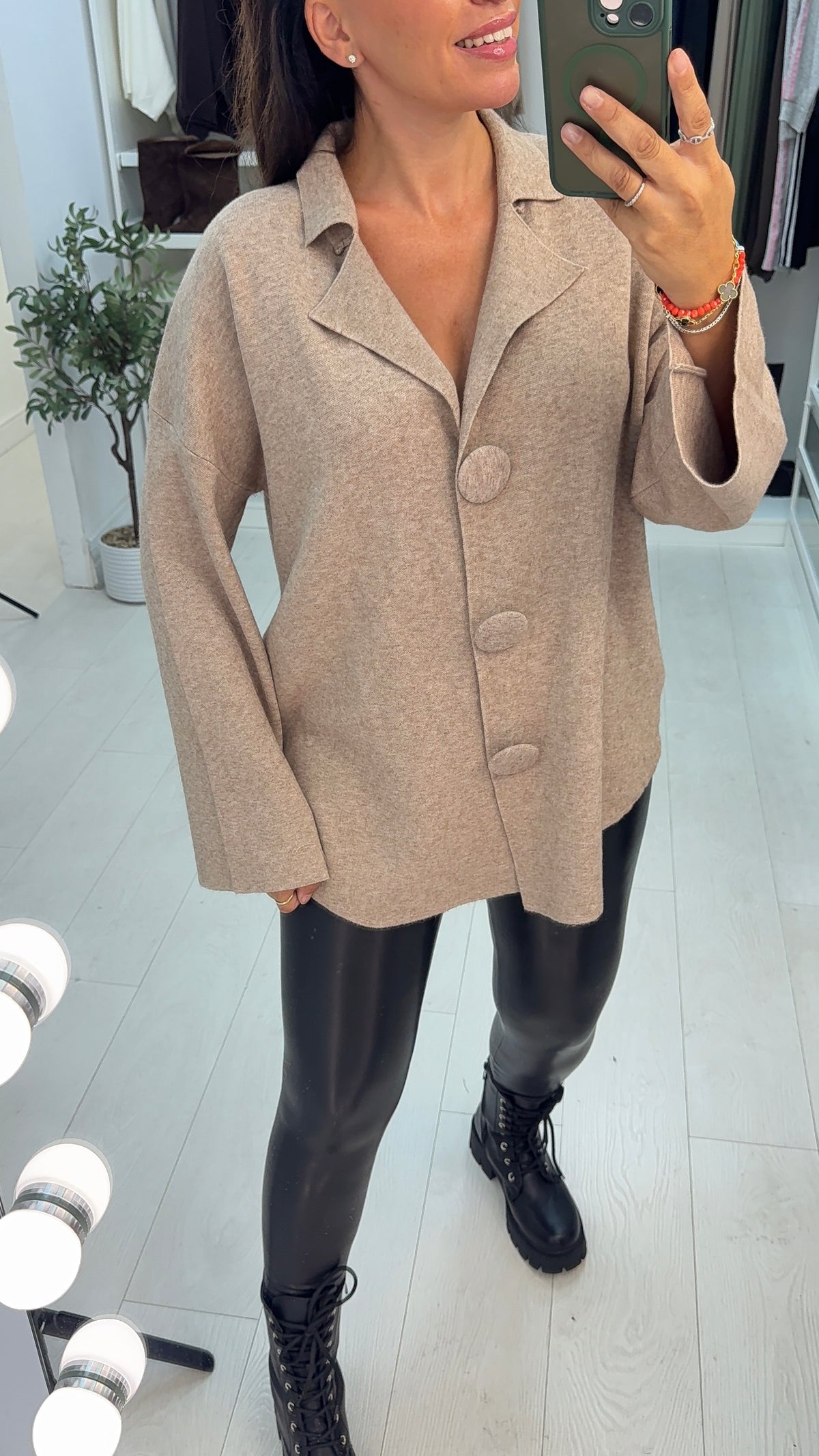 Topaz Soft Knit Button Front Cardigan