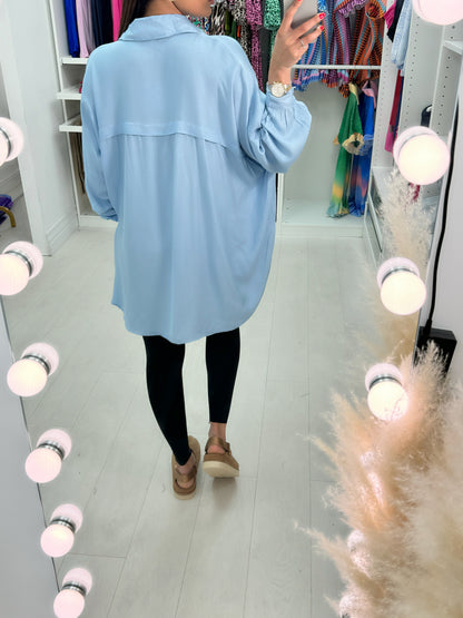 Sueno Plain Oversized Shirt