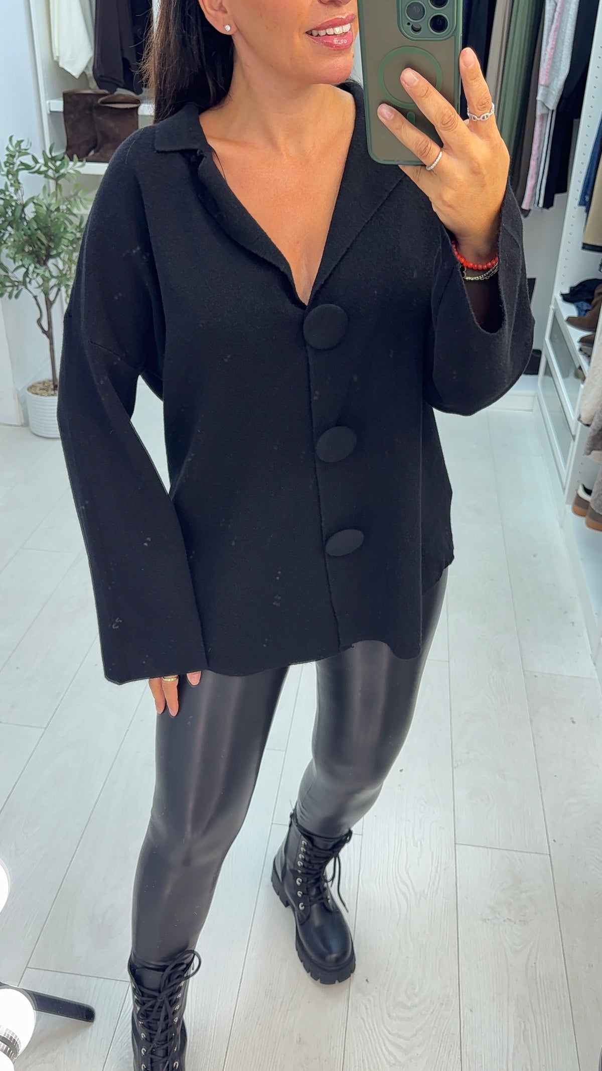 Topaz Soft Knit Button Front Cardigan