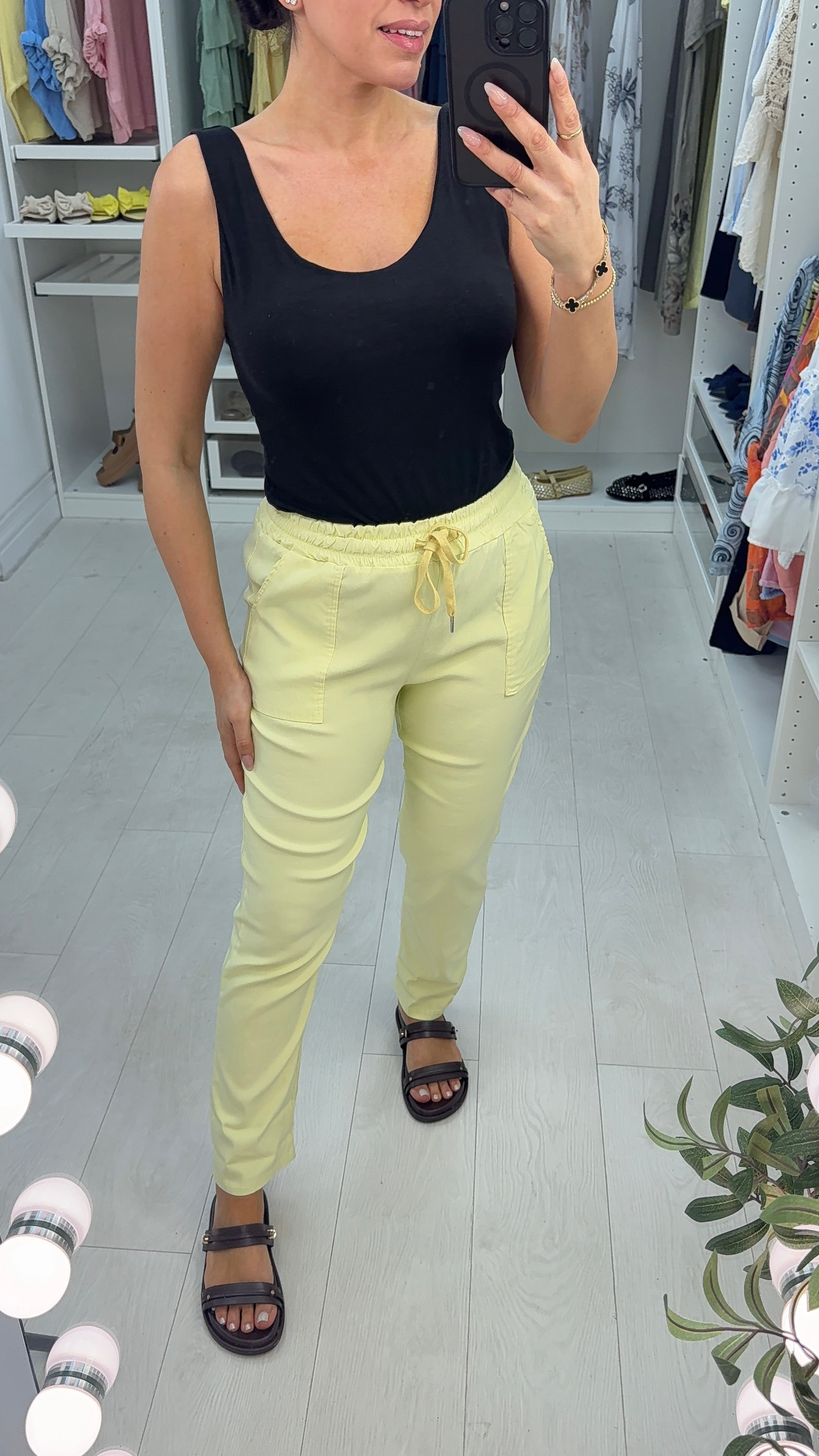 Tina Plain Elasticated Waist Magic Joggers