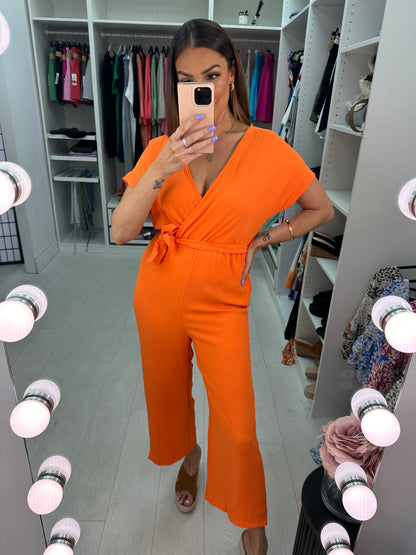 Indonesia Plain V Neck Crepe Jumpsuit