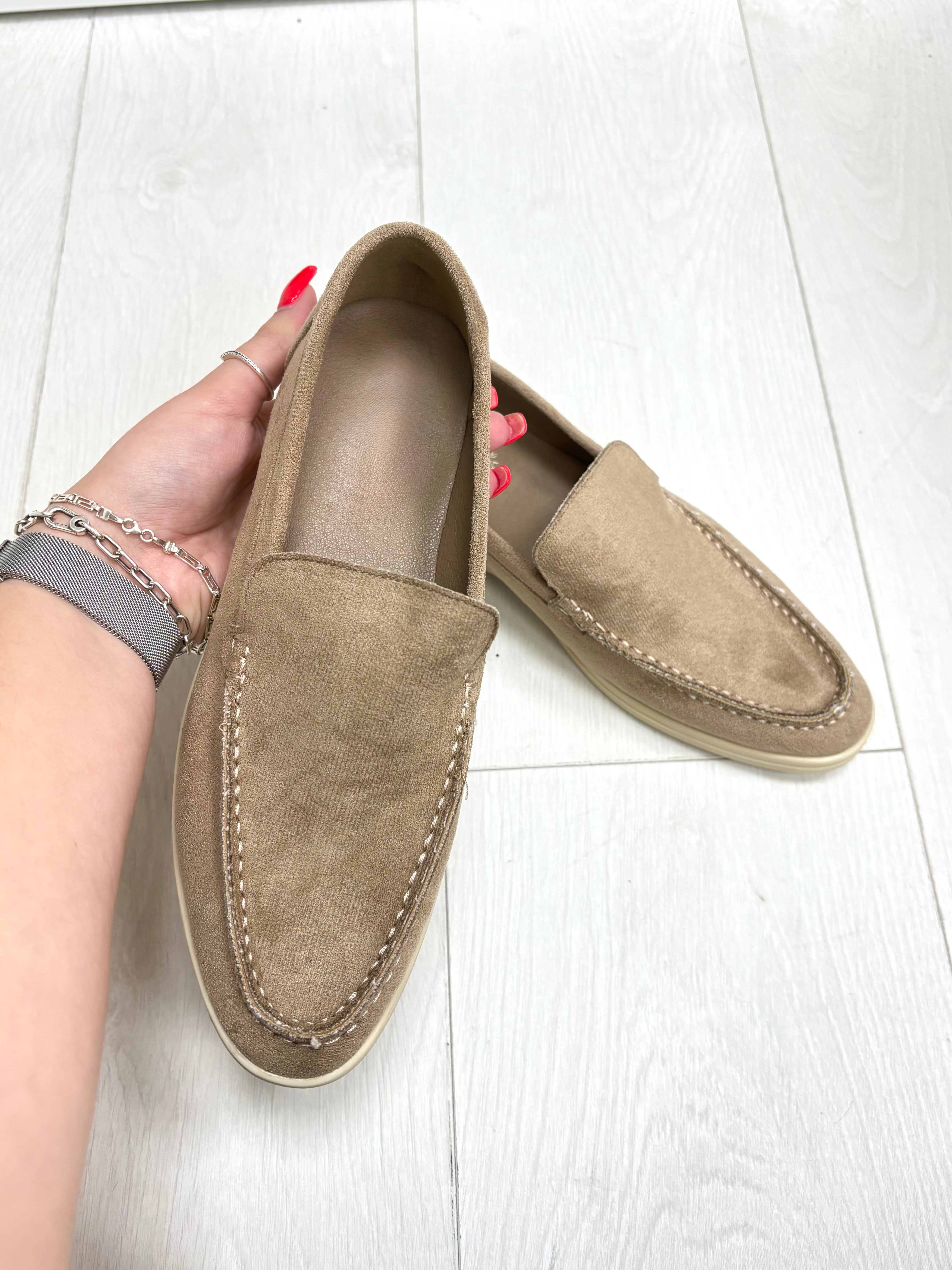 Suzie Faux Suede Loafers