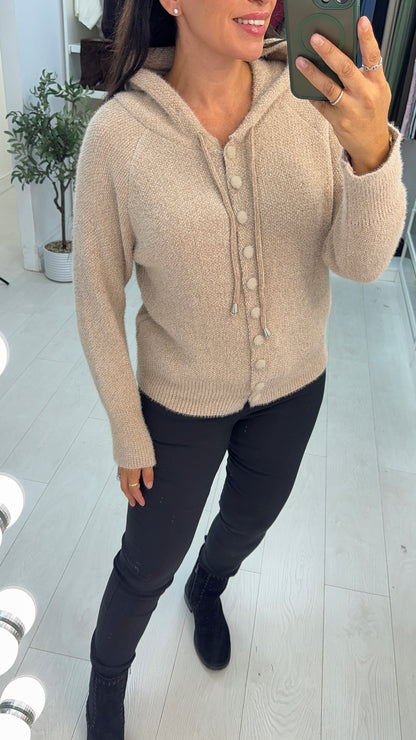Kaira Super Soft Button Front Hoodie