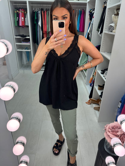 Leanne Lace Trim Cami