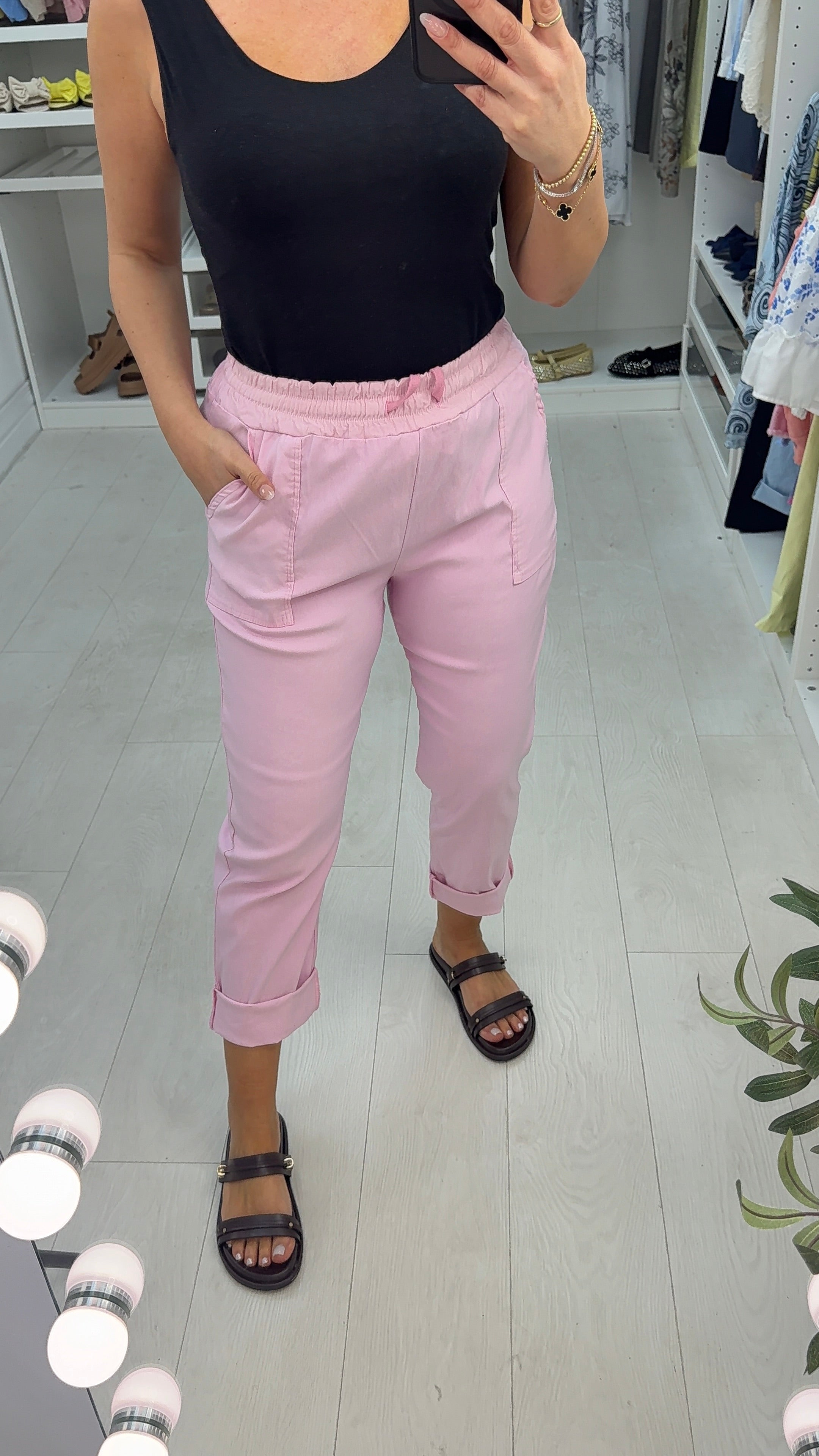 Tina Plain Elasticated Waist Magic Joggers