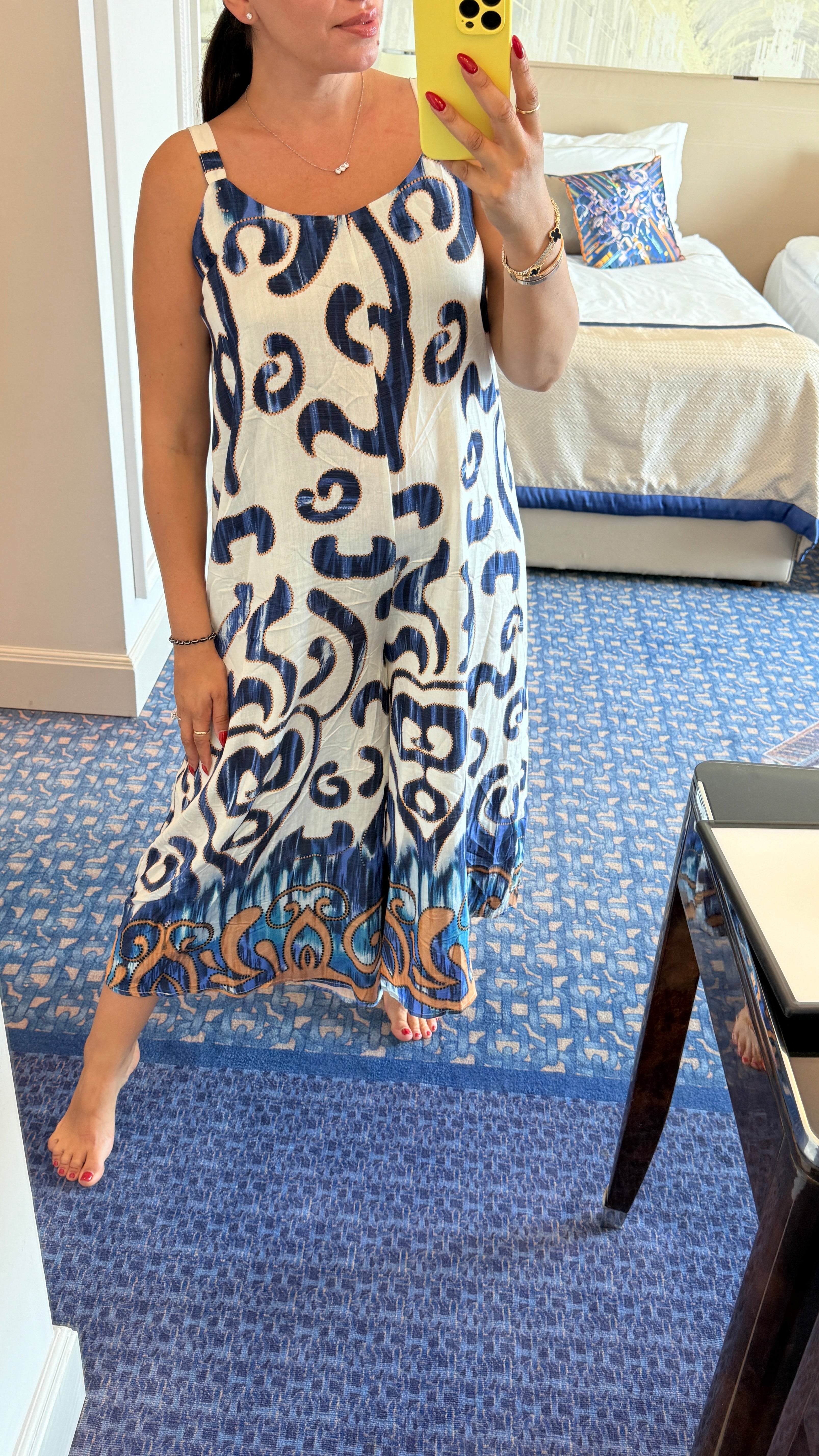 Roha Abstract Print Loose fit Jumpsuit