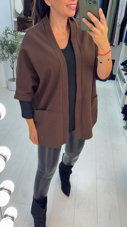 Denila Oversized Cardigan Blazer