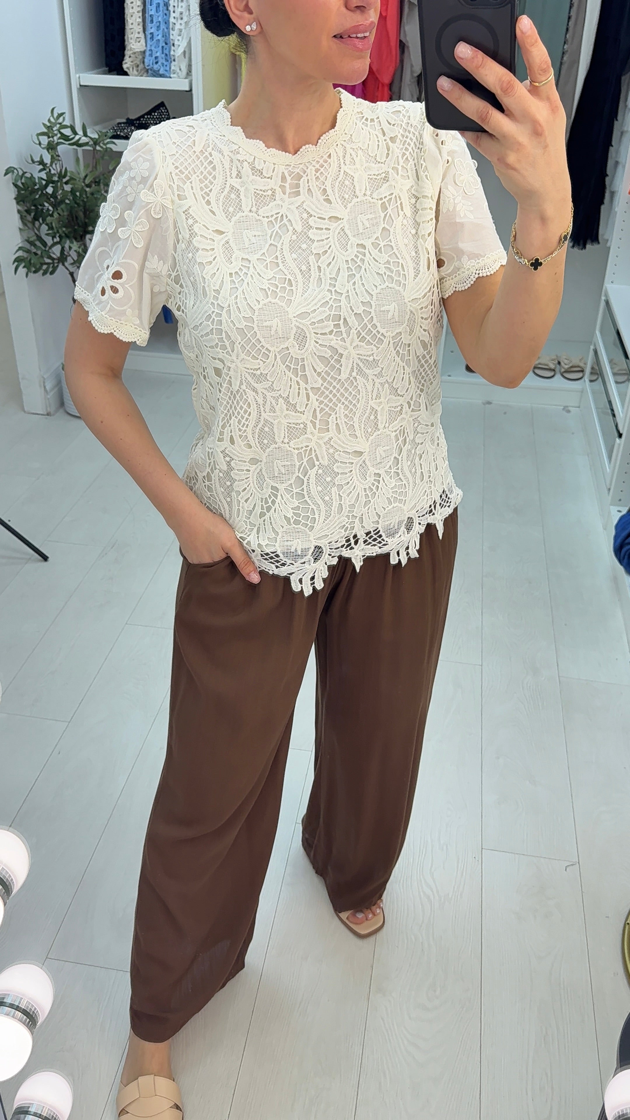 Jaclyn Broderie Anglaise Blouse