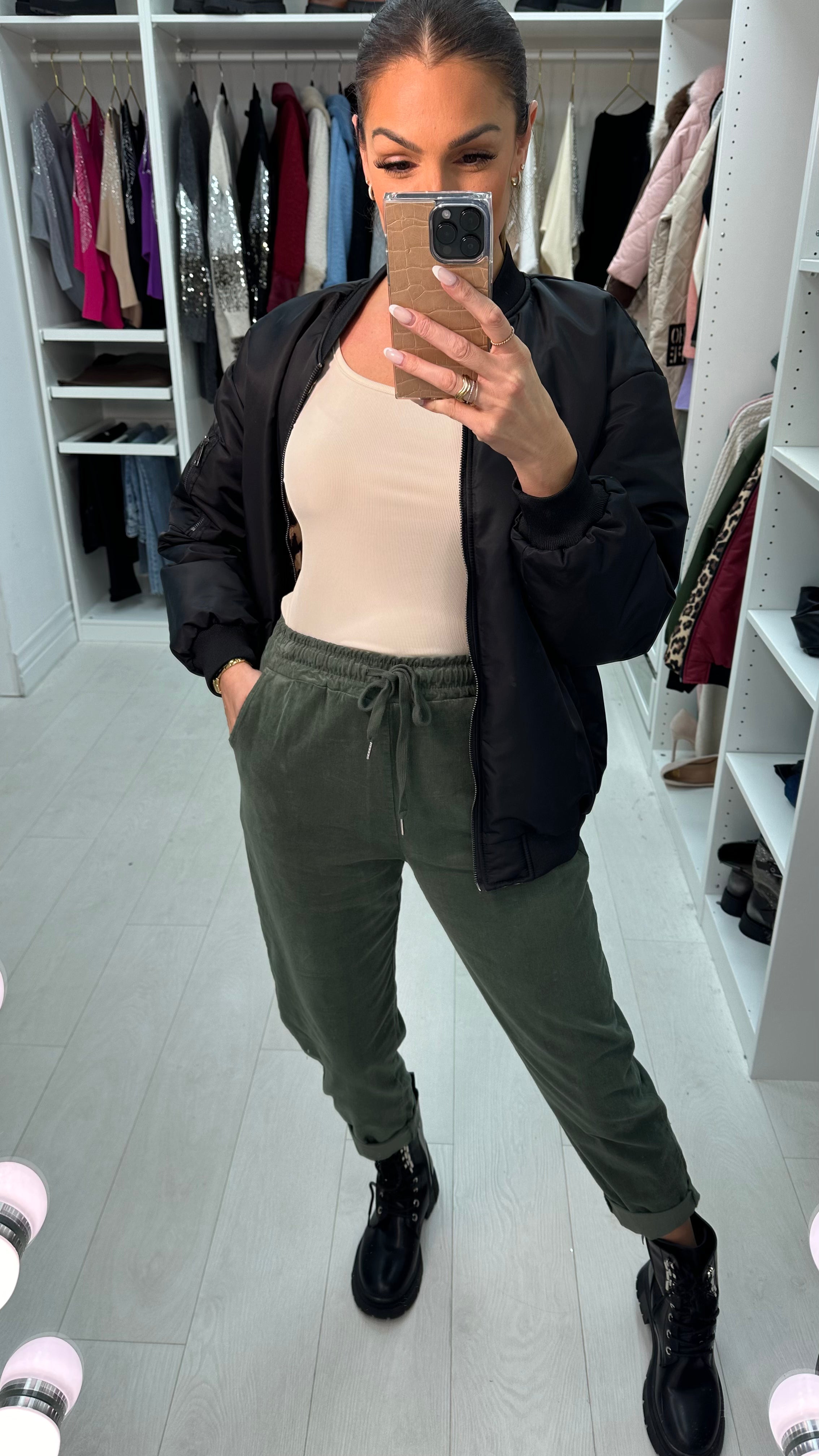 Angelo Plain Corduroy Joggers