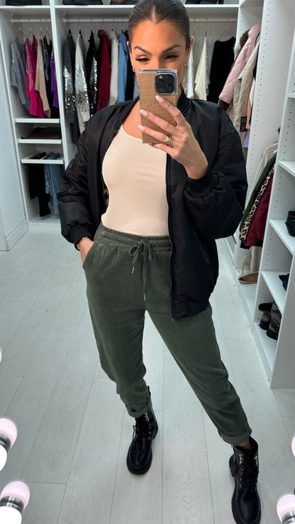 Angelo Plain Corduroy Joggers