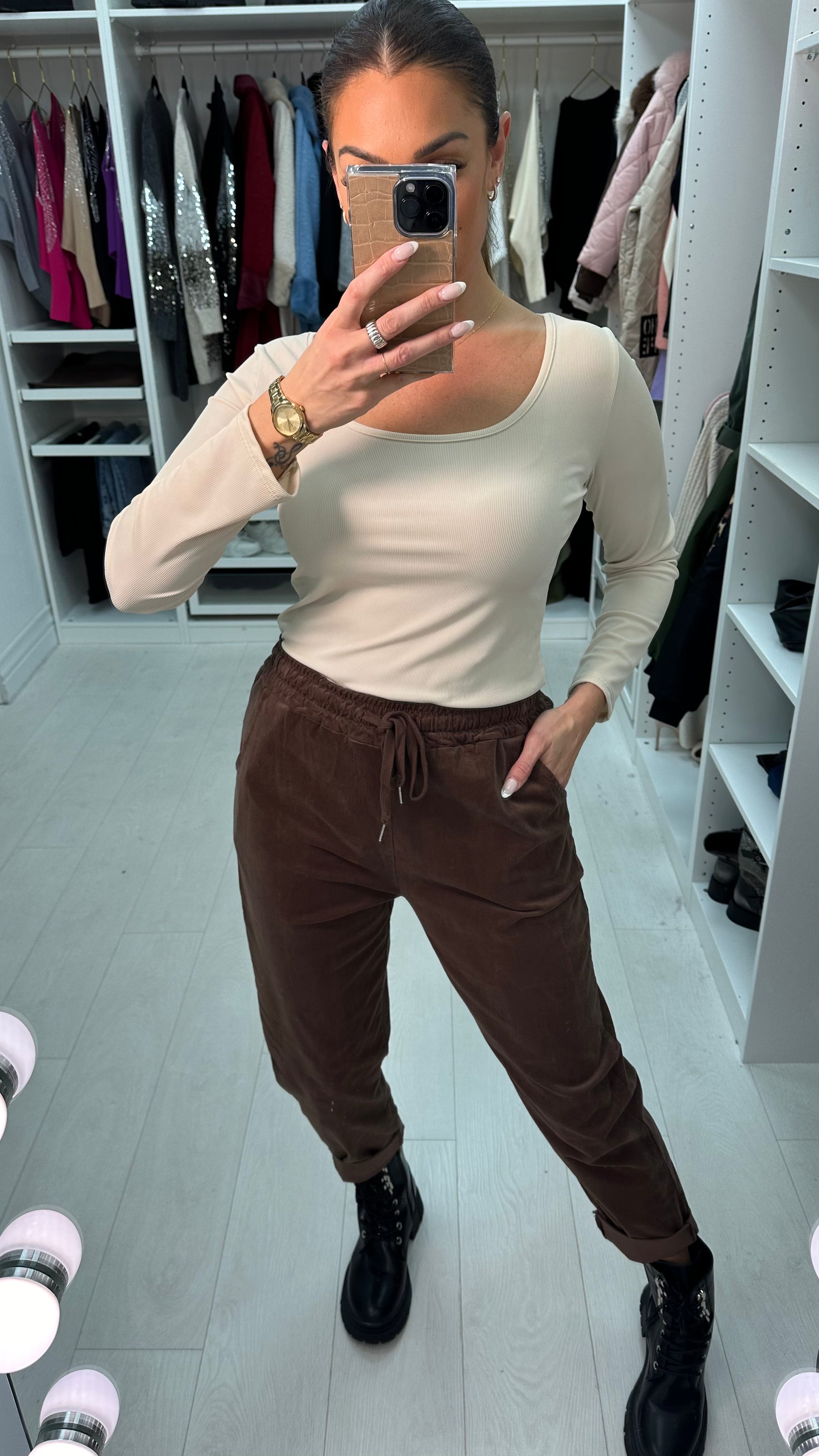 Angelo Plain Corduroy Joggers