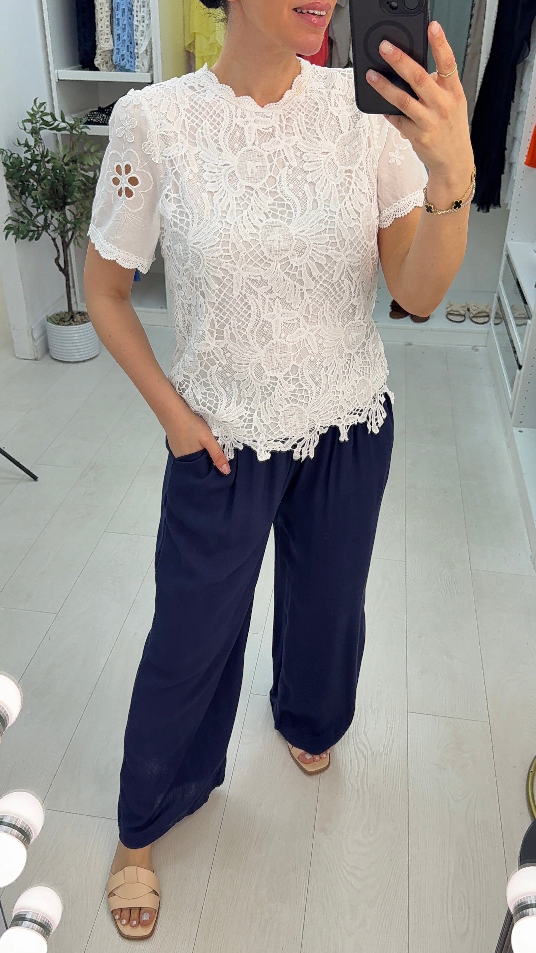 Jaclyn Broderie Anglaise Blouse