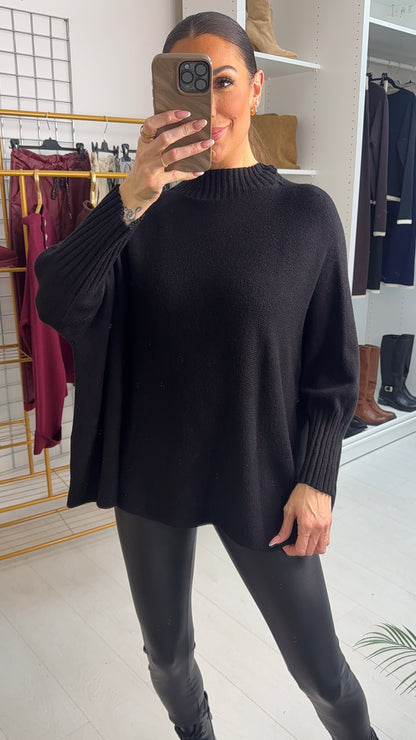 Mellie Plain Super Soft High Neck Jumper