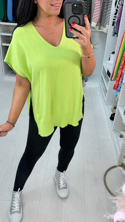 Kimberly Side Button Poncho Jumper