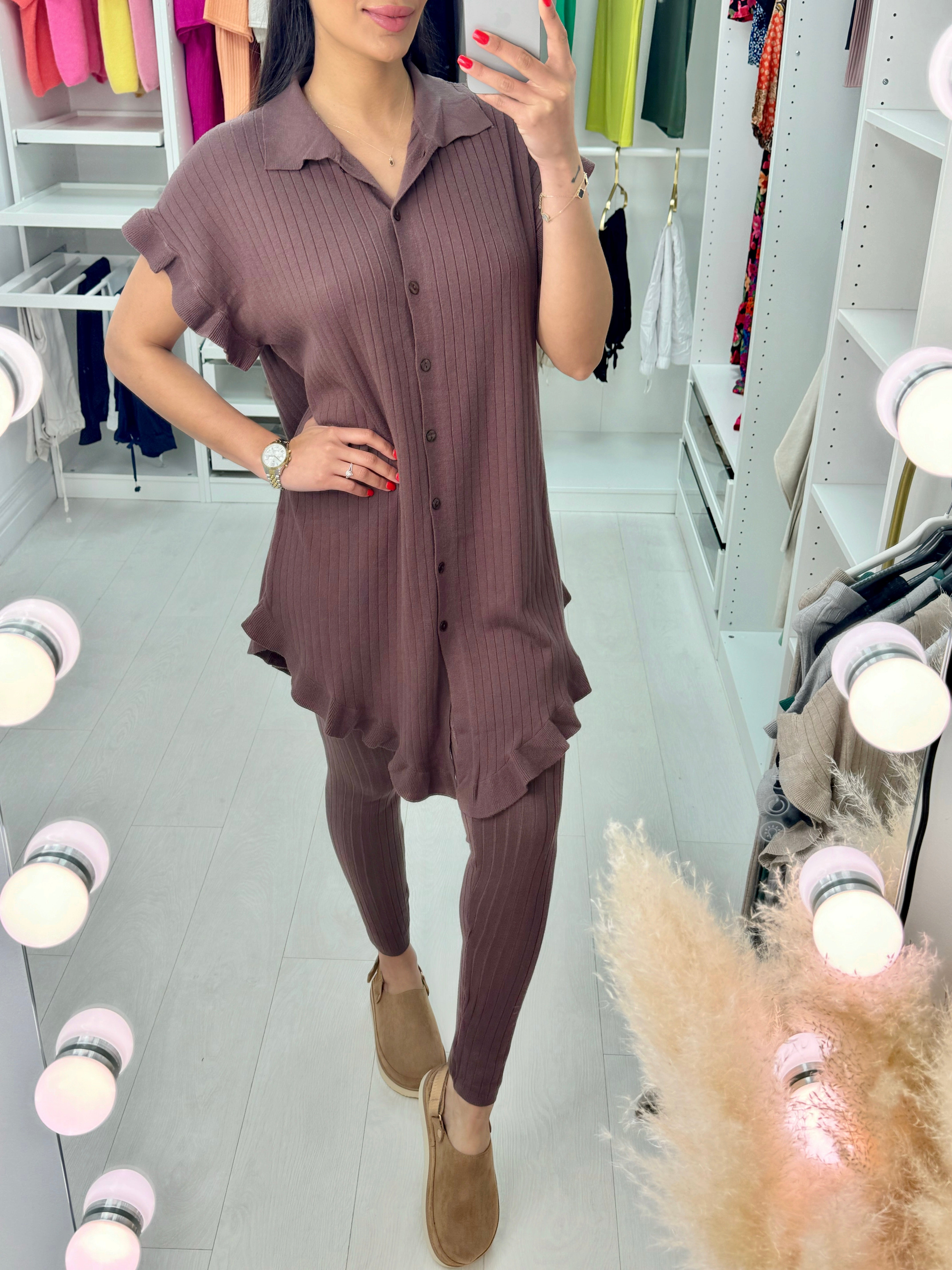 Zamira Frill Detail Loungewear Set