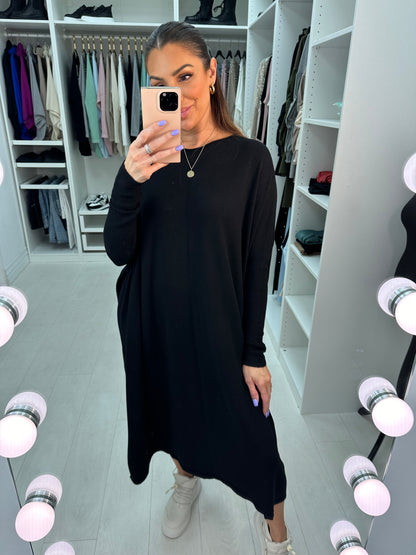 Alina Plain Maxi Knit Dress