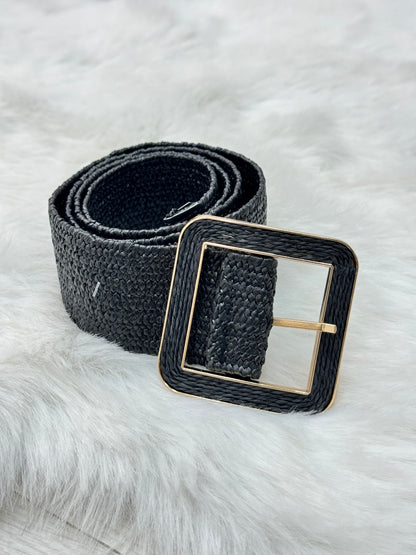 Drucilla Straw Woven Belt