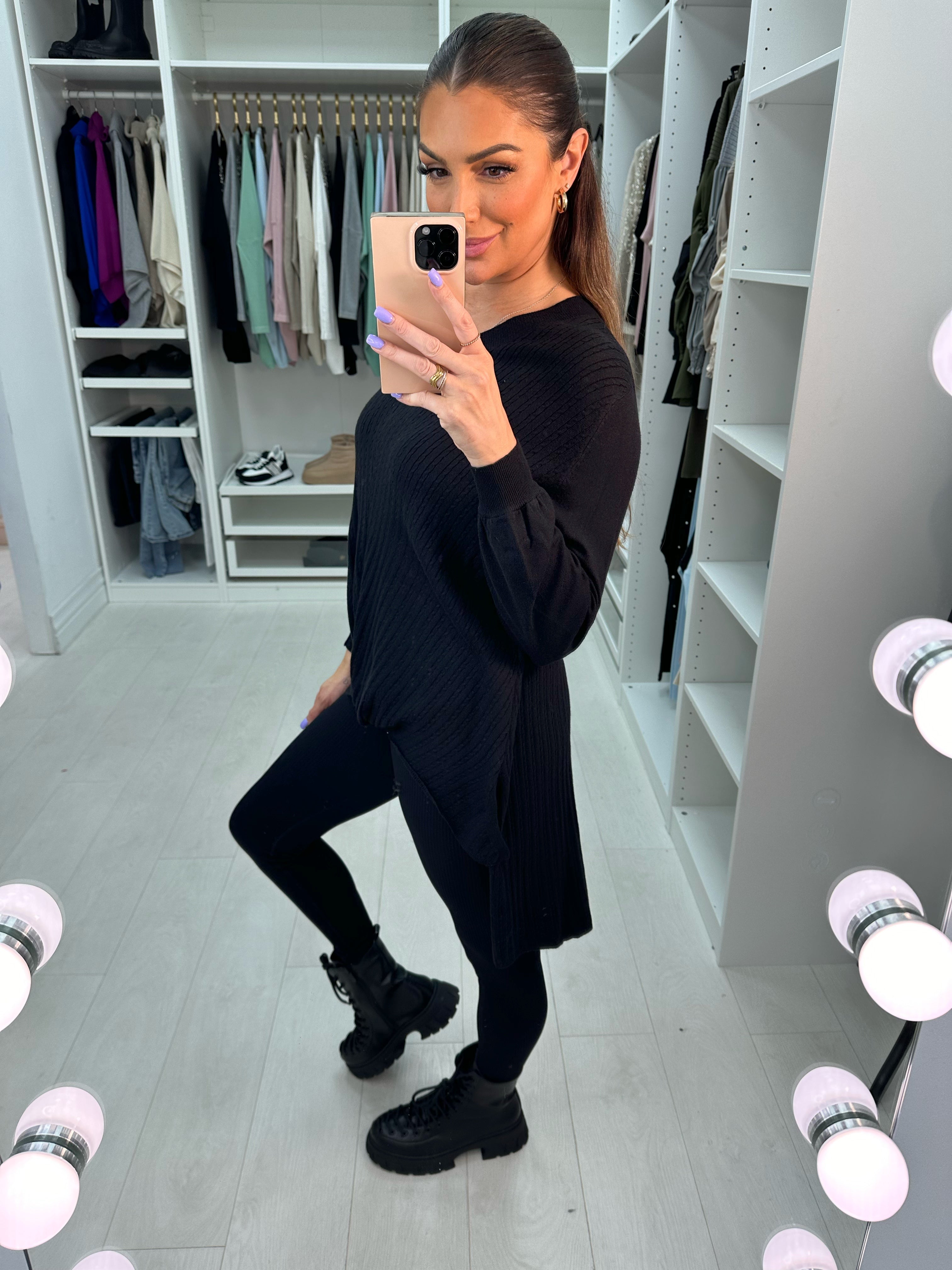 Lilah Knot Front Cable Knit Jumper