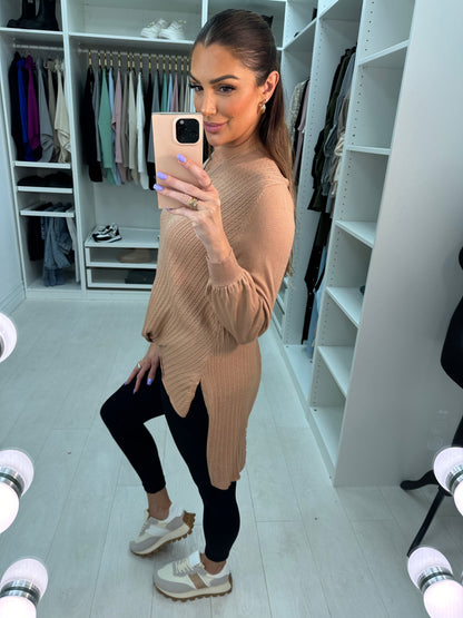 Lilah Knot Front Cable Knit Jumper