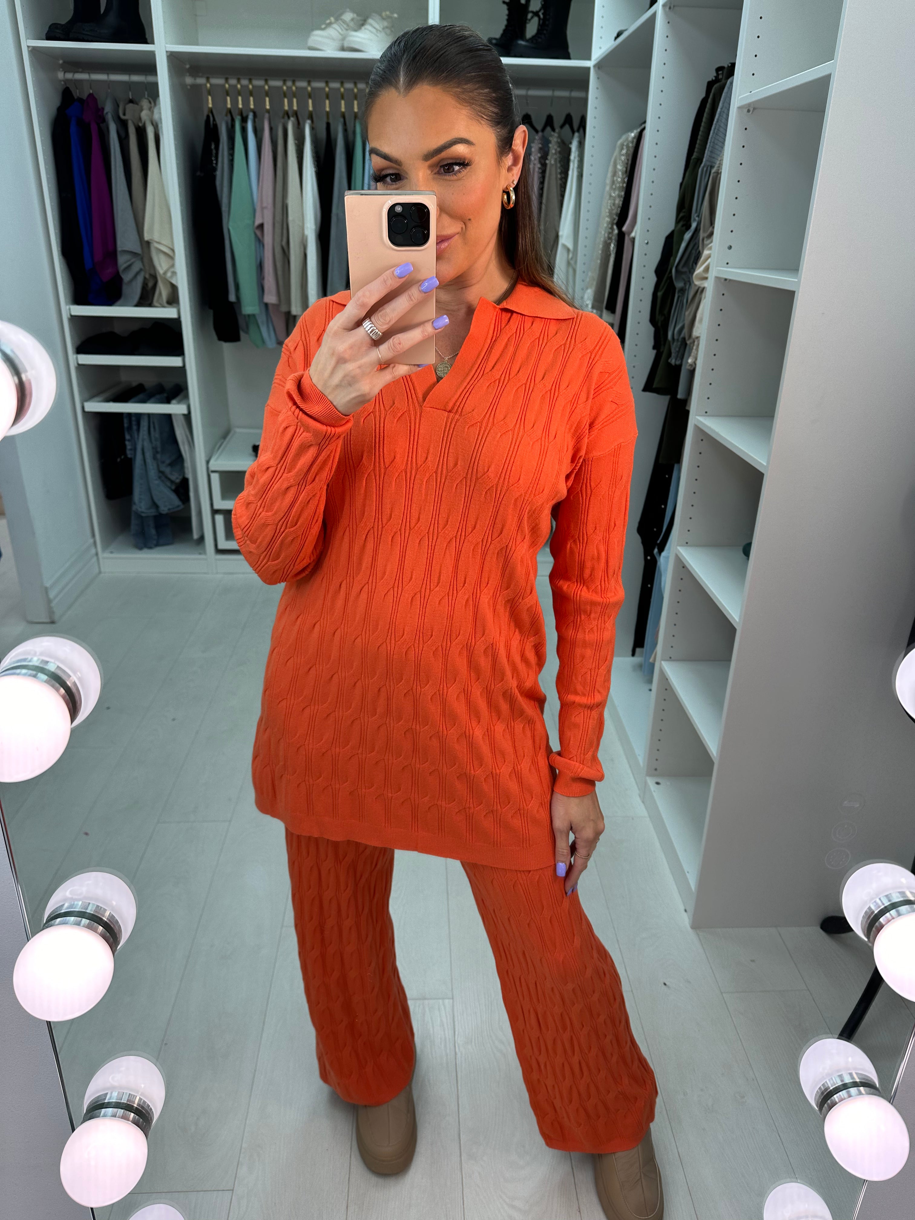 Mirabelle Cable Knit Loungewear Set