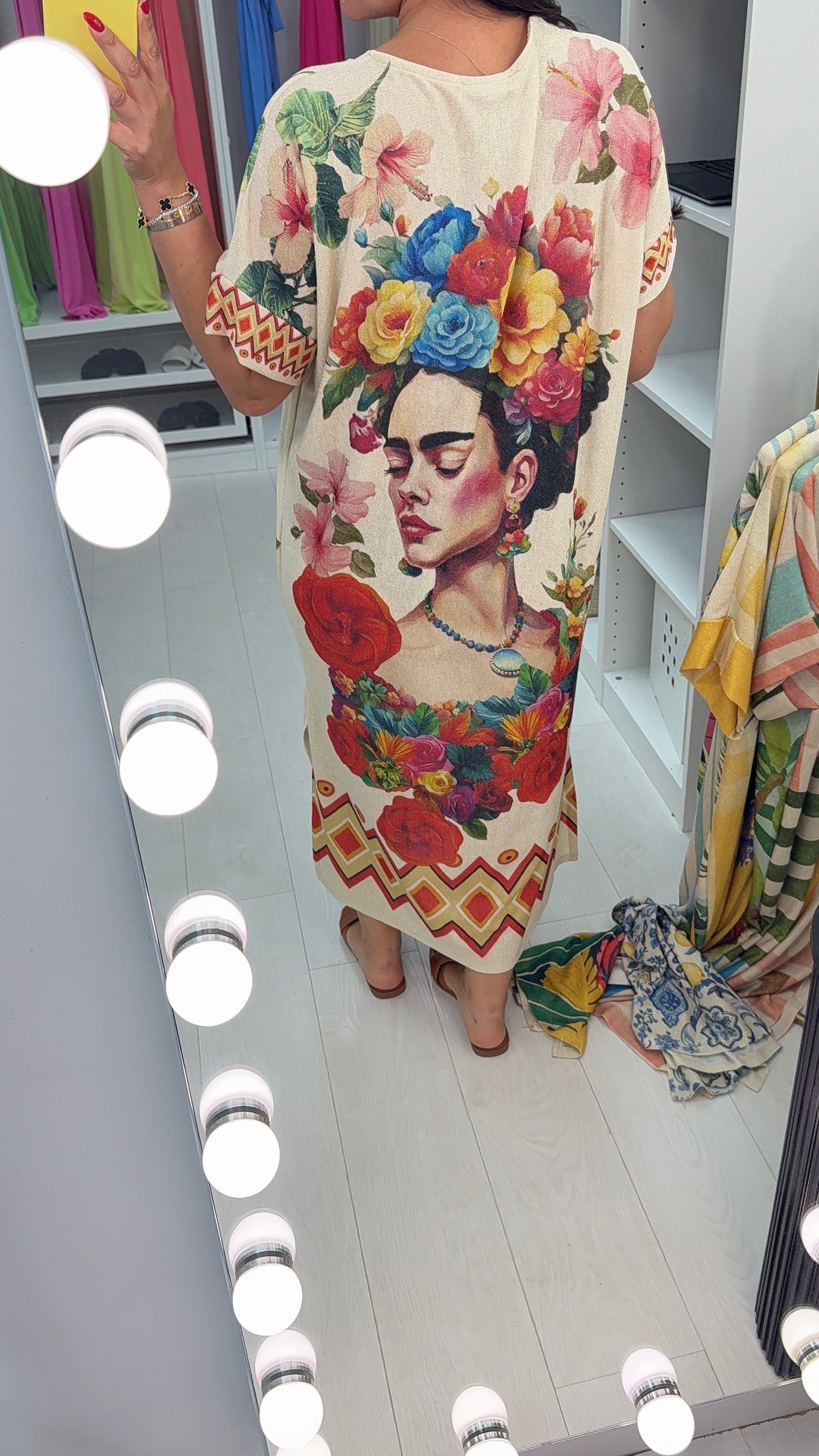 Krysta Floral Print Loose Fit Dress