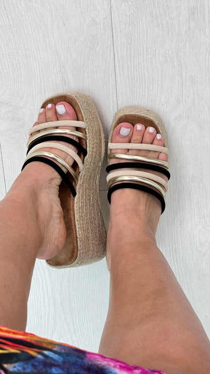 Adura Strappy Espadrille Wedge