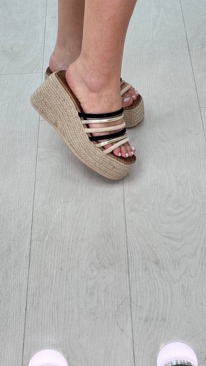 Adura Strappy Espadrille Wedge
