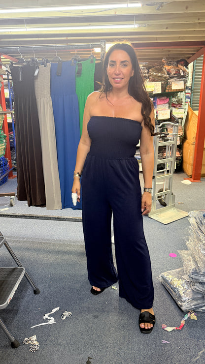Alissandra Stapless Sheered Jumpsuit