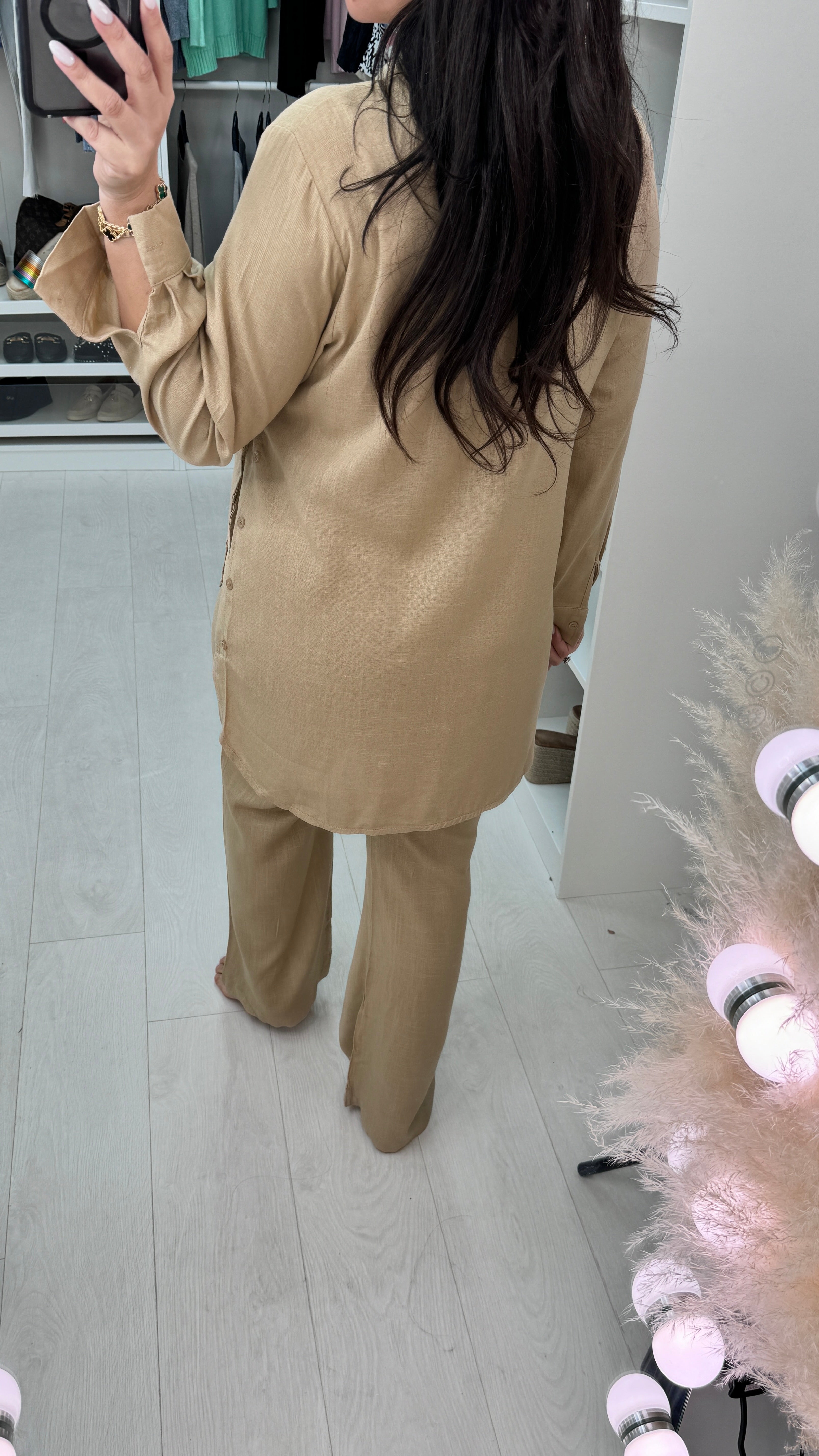 Maya Linen Look Shirt & Trouser Set